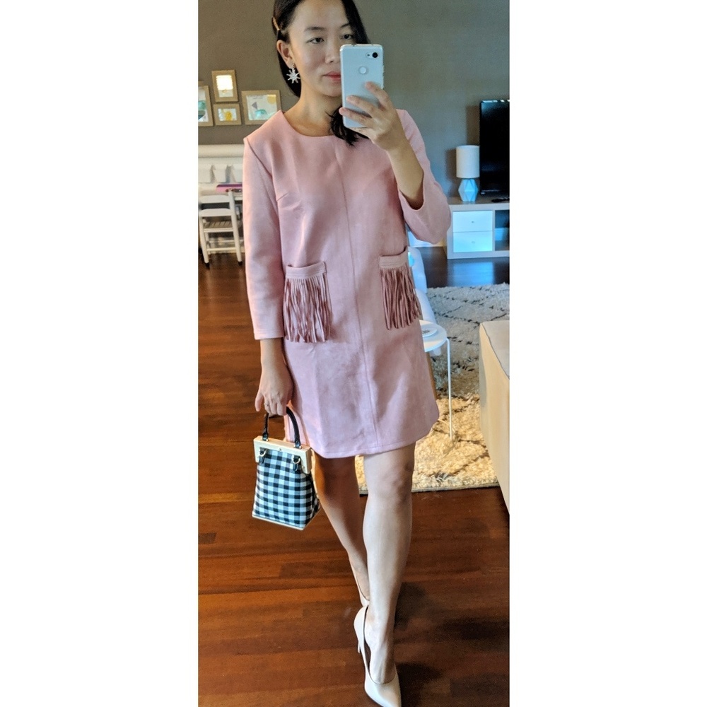 Fringe Suede Dress